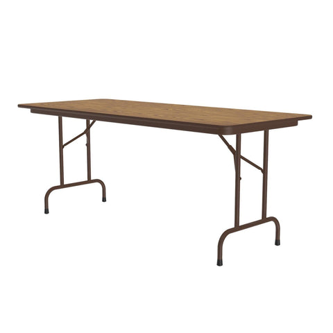 Correll Rectangular Laminate Top Folding Table with Medium Oak CF3096TF-06