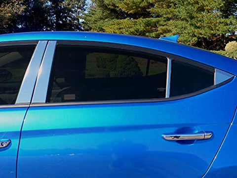 QAA is Compatible with 2017-2022 Genesis G90 4 Piece Stainless Pillar Post Trim PP17348