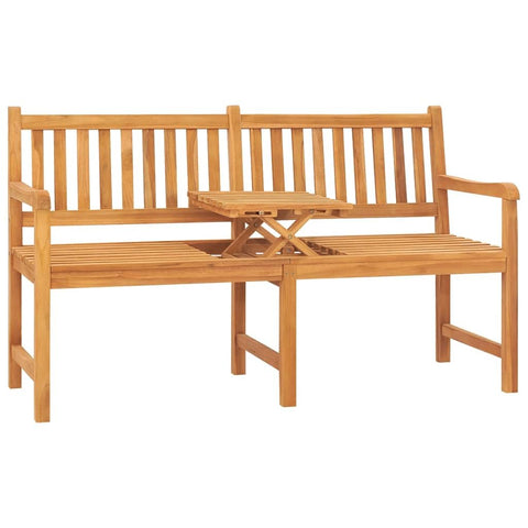 vidaXL Bench Teak Solid Teak Wood 3-Seater