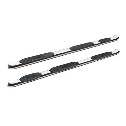 Westin 21-534700 PRO TRAXX 5 Oval Wheel to Wheel Nerf Bars fits 2019-2025 Ram 1500 Crew Cab 5'7" Bed (Exc 1500 Classic) Stainless Steel Pair