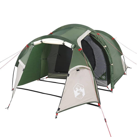 vidaXL Camping Tent Tunnel 3-Person Green Waterproof, Tent, Camping shelter, Garden shelter, Garden Tent, Outdoor shelter, Lightweight Tent