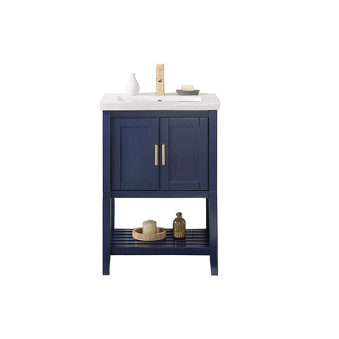 Legion Furniture Indoor Home Decorative Bathroom/Washroom/Kitchen 24" Kd Blue Sink Vanity
