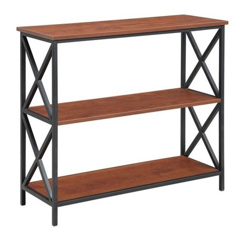 Convenience Concepts Tucson 3 Tier Bookcase, Black / Cherry