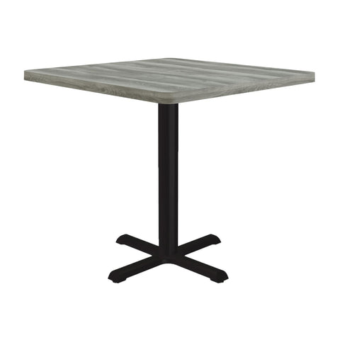 Correll Cafe and Breakroom Table in New England Driftwood BXT24S-52-09-52