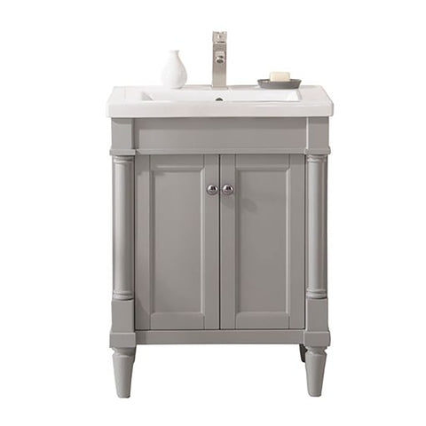 Legion Furniture Indoor Home Decorative Bathroom/Washroom/Kitchen 24" Gray Sink Vanity