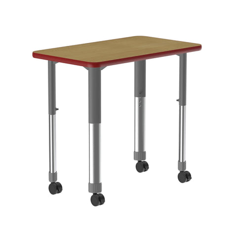 Correll Collaborative Desk with Fusion Maple Finish AD3420-REC-16-13-35-CK