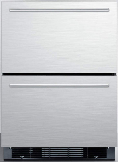 Summit SPRF2D5 Built-in Drawer Refrigerator, Stainless Steel