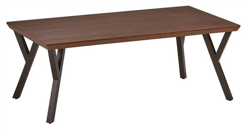 International Caravan Coffee Table in Canyon Oak Finish