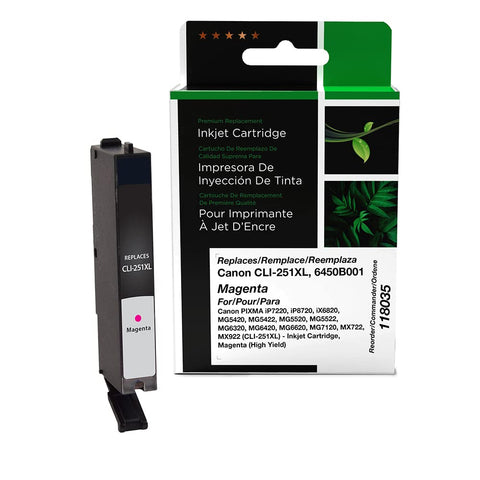 Clover Imaging Replacement High Yield Ink Cartridge Replacement for Canon CLI-251XL, Magenta