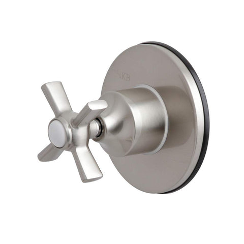Kingston Brass KS3038ZX Three-Way Diverter Valve with Trim Kit, Brushed Nickel