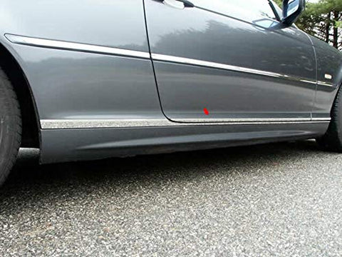QAA is Compatible with 2001-2005 BMW 3 Series 8 Piece Stainless Rocker Panel Trim, On The Rocker & Lower Kit, 1.188" Width TH25900