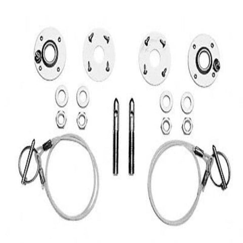 Ford Racing M16700A Stainless Steel Hood Latch and Pin Kit