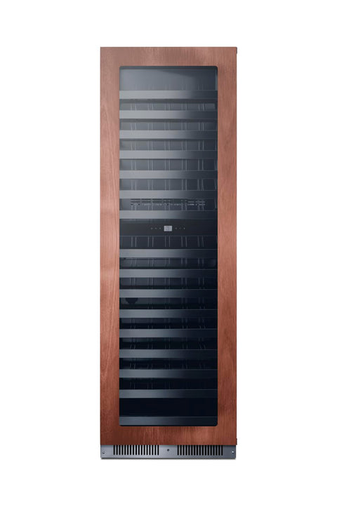 Full-size built-in 24inch wide 18inch deep 98-bottle dual zone wine cellar