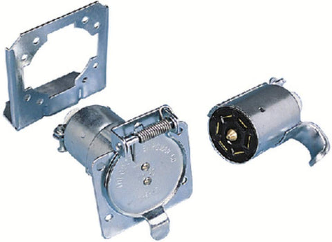 POLLAK 12-703p 7-Way Rv Connectr Metal SKT