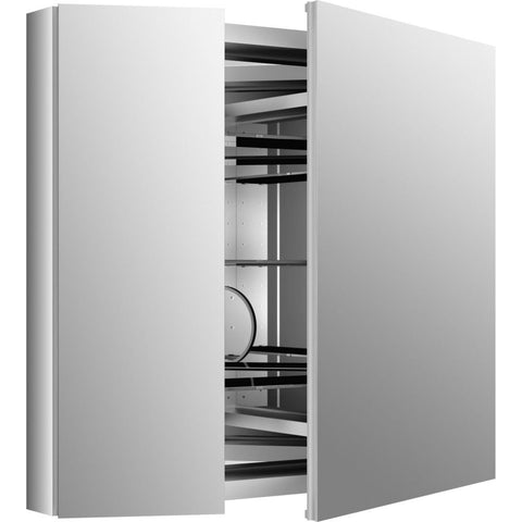 Kohler Verdera 34 in. W x 30 in. H Recessed Medicine Cabinet in Anodized Aluminum, Silver