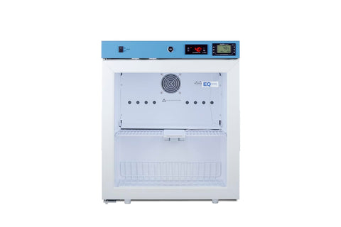 EQTemp ACR22GLHD 19 Inch Wide Compact Healthcare Refrigerator 1.94 cu.ft External Temperature Readout (Left Hand Door Glass Door)