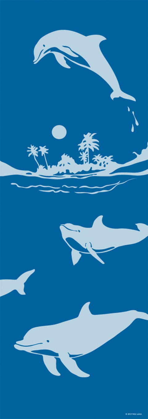 Wai Lana Yogi Dolphins Mat, Blue