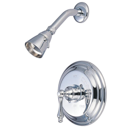 KINGSTON BRASS KB3631ALSO Vintage Pressure Balanced Shower Faucet with Solid Brass Shower Head, Chrome