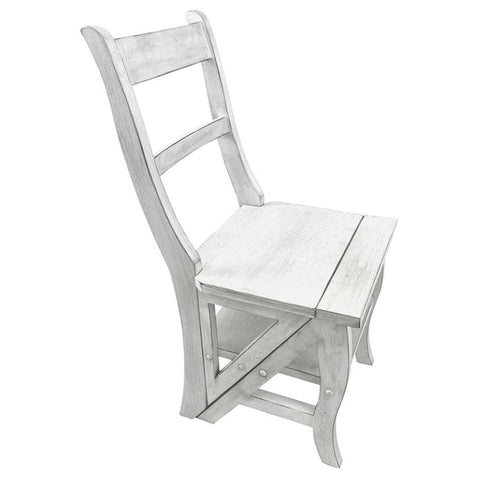 Folding Library Chair - Antique White