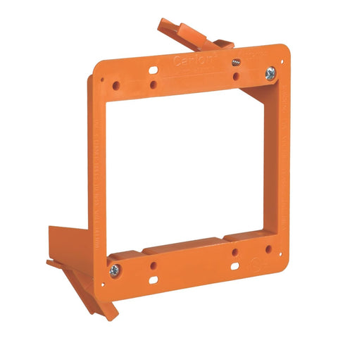 Carlon SC200RR 2-Gang Low-Voltage Old Work Bracket, Orange