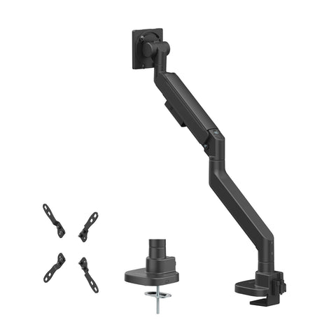 SilverStone Technology ARM15 Monitor Arm for 17-57” Screens, Supports up to 44 lbs, Heavy Duty Gas Spring Design, SST-ARM15B