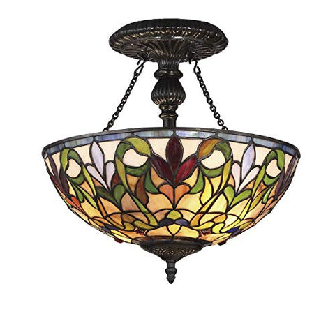 Fine Art Lighting Semi-Flush Mount Tiffany Ceiling lamp Design Collection-Valentino