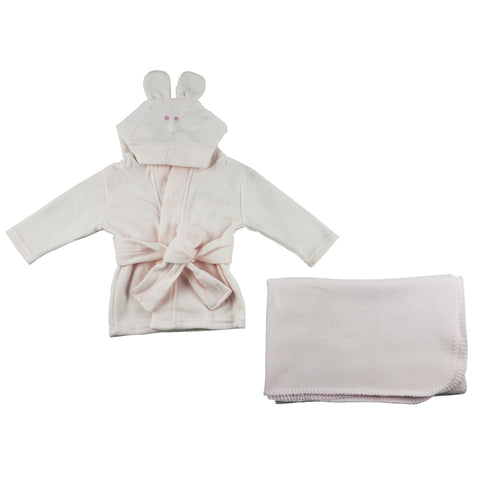 bambini Fleece Robe and Blanket - 2 Pc Set
