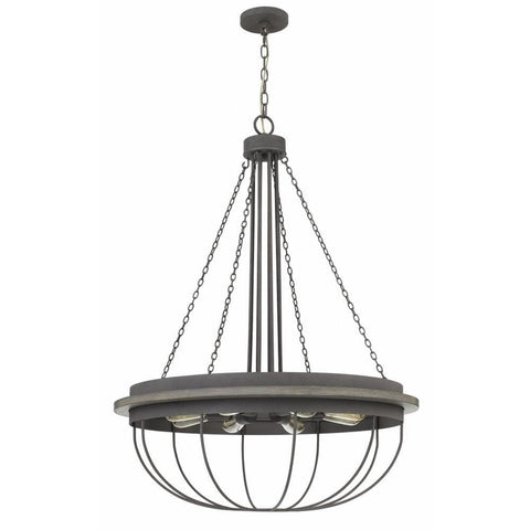 Cal 60W x 8 Nixa Metal Chandelier (Edison Bulbs NOT Included)