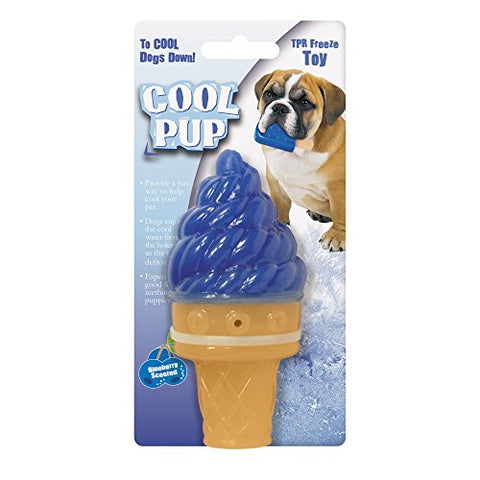 Cool Pup Cooling Toy (Ice Cream (Mini), Blue)