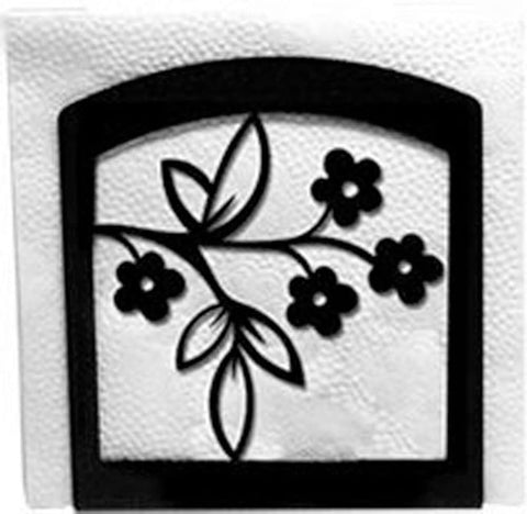 Village Wrought Iron Floral Napkin Holder