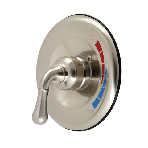 Kingston Brass KB638E Tub and Shower Valve and Trim, Brushed Nickel