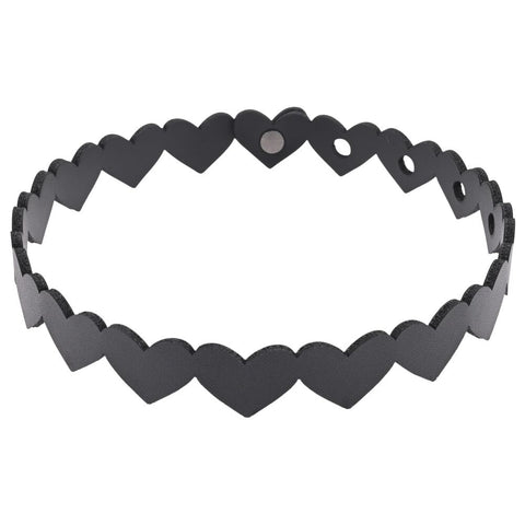 Sportsheets Sex And Mischief Heart Day Collar Black 47.5 cm