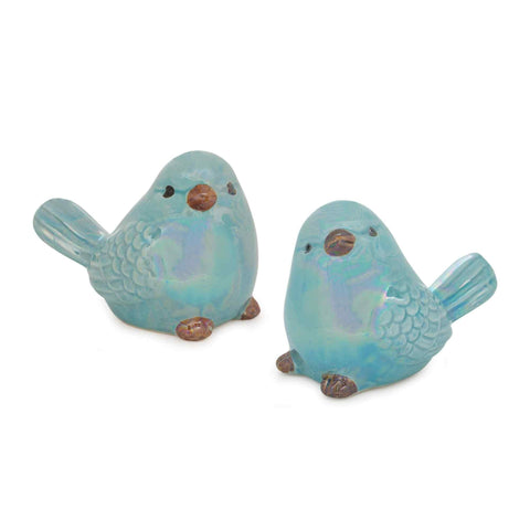 Melrose International Irredescent Ceramic Bird Figurine (Set of 6)