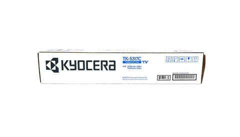 KYOCERA Genuine TK-5317C Cyan Toner Cartridge for TASKalfa 408ci, 508ci (1T02WHCUS0)