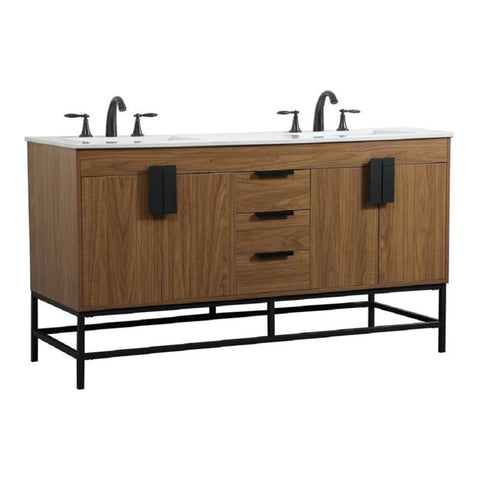 Elegant Decor Indoor Modern Under Sink Bathroom Fixtures Storage Organizer Cabinet 24 inch Single Bathroom Vanity - Green