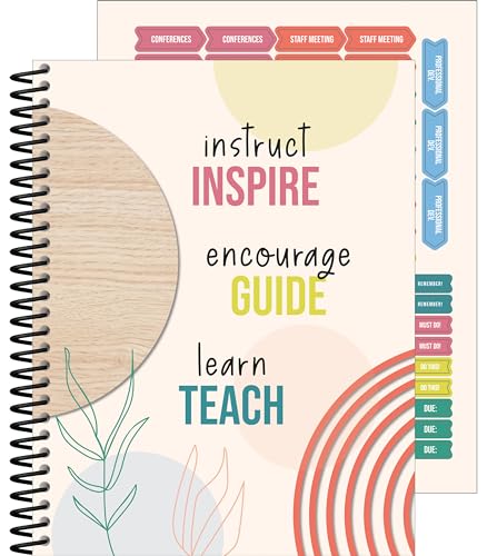 Carson Dellosa True to You Teacher Planner 2025-2026, Undated 8" x 11" Lesson Plan Book With Stickers, Class Schedule, Weekly Calendar School Supplies, Homeschool Essentials and Classroom Must Haves