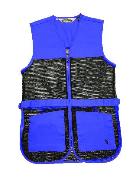 Bob-Allen 245M Full Mesh Dual Pad Shooting Vest, Royal Blue, Large