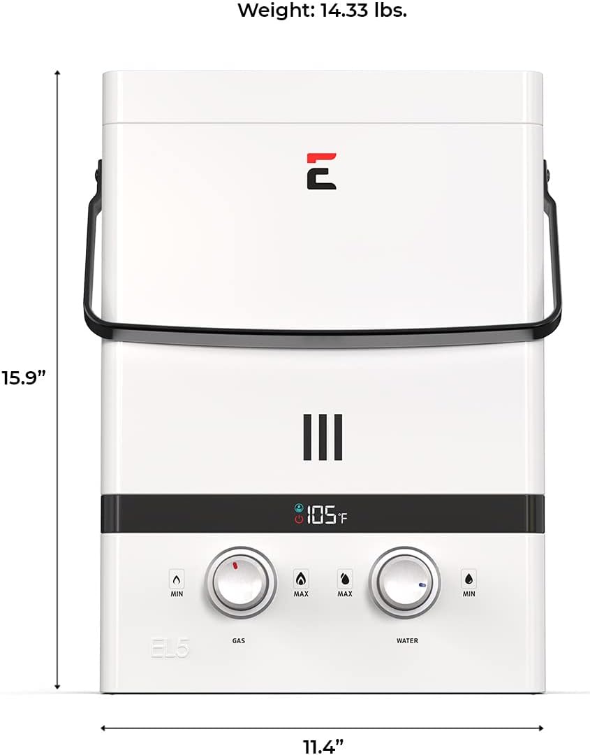 Eccotemp Luxé 1.85 GPM 52K BTU Portable Outdoor Tankless Water Heater