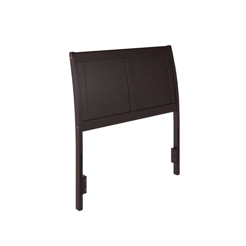 AFI, Portland Twin Sleigh Solid Wood Panel Headboard, Espresso