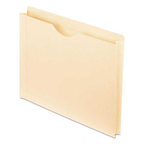 Pendaflex File Jackets, Letter Size, Manila, Reinforced Straight-Cut Tabs with Thumb Cut, 50 per Box (22150)