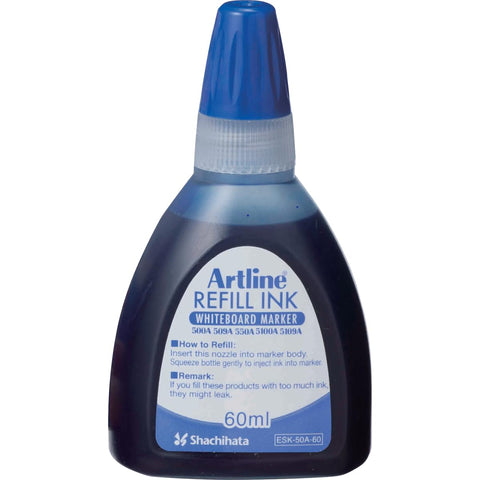 Artline Refill Ink (ESK-50A, BLUE) for Artline 5109A Big Nib Markers, Plus 500A, 509A, 550A, and 5100A Whiteboard Markers