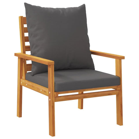 vidaXL Patio Sofa Chair 2pcs with Cushion Solid Wood Acacia, Wooden Outdoor Chair, Sofas, Garden Chairs, Sofa, Garden Chair, Garden Sofa Chair