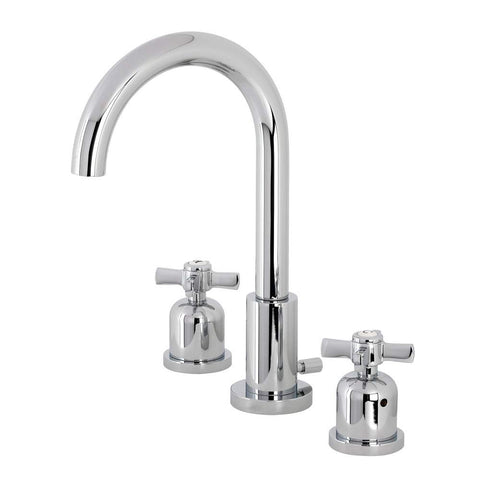Kingston Brass FSC8921ZX Millennium Widespread Bathroom Faucet, 10 x 5.38 x 10.06, Polished Chrome