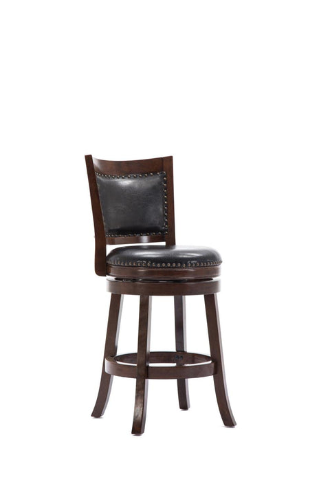 Boraam Bristol Counter Height Swivel Stool, 24-Inch, Cappuccino