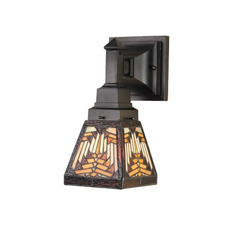 Meyda Tiffany 66524 Nuevo Mission Wall Sconce, 5" Width
