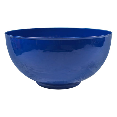 Oakestry Large French Blue Decorative Bowl for Indoor Outdoor Decor Garden Centerpiece Rustic Accent Planter Display Durable Metal Finish Modern Home Styling Elegant Artisan Crafted Design Accent Deco