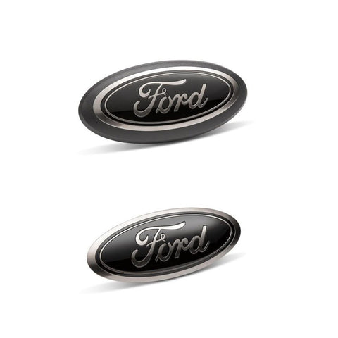 Ford 2018-2023 F-150 Front Grille and Rear Tailgate Black Appearance Emblem Kit M-1447-F15B