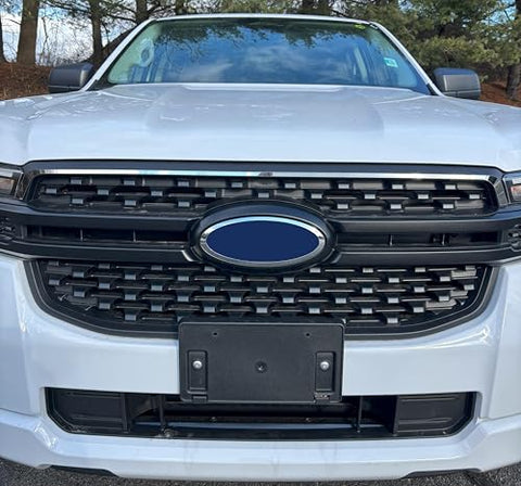 QAA is a 1 piece Stainless Steel Upper Front Grille Accent Trim is compatible with Ford Ranger 2024-2025 SG64345
