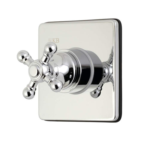 Kingston Brass KS3041BX Three-Way Diverter Valve with Trim Kit, Polished Chrome