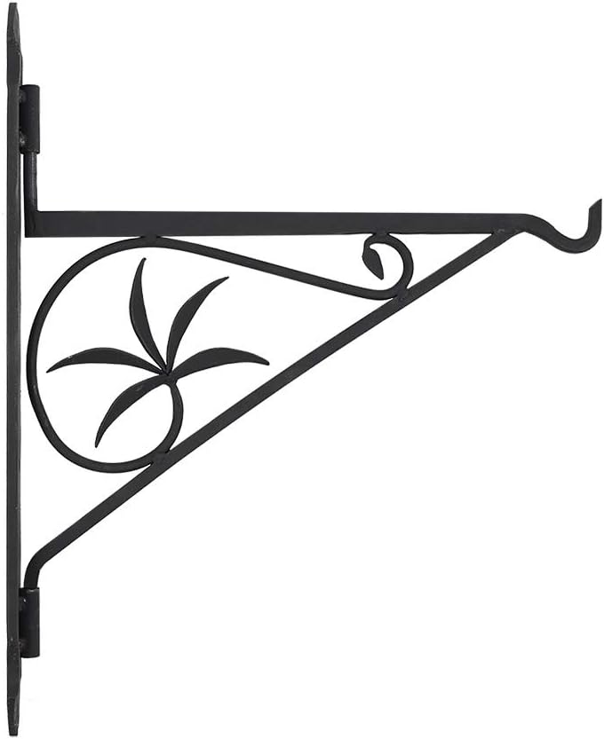 Minuteman International Crane, 18-inch Fireplace Pot Hanger Bracket, Black